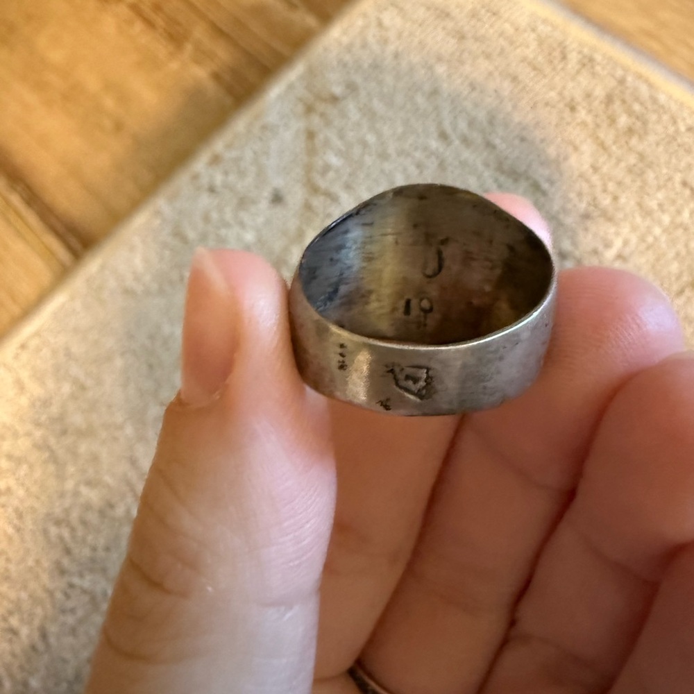 STERLING SILVER STAR OF DAVID RING - Picture 3 of 5